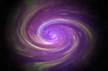 Evren yıldızlarının soyut çizimi