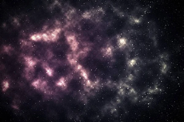 Evren yıldızlarının soyut çizimi