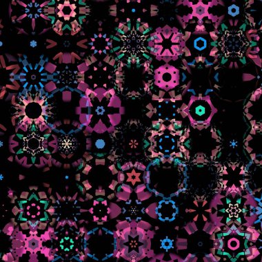 Bokeh fraktal ile soyut arkaplan