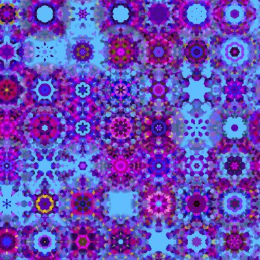 Soyut bokeh fraktal renkli doku