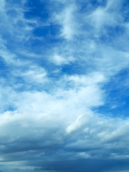 Photograph Bright Blue Sky White Clouds — Stock Photo, Image