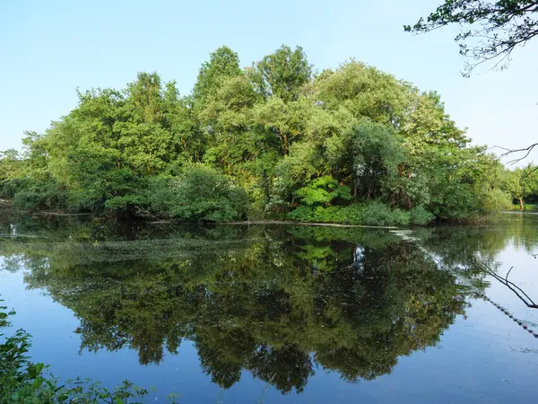 Yaz Almanya'da bir gölde