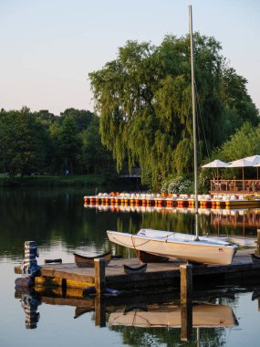 Yaz Almanya'da bir gölde