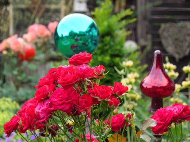 Bir Alman bahçesinde yaz mevsimi