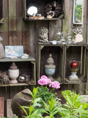 Bir Alman bahçesinde yaz mevsimi