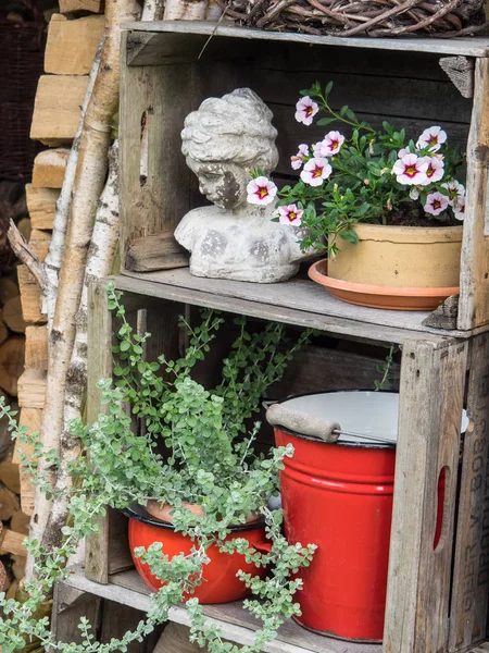 Bir Alman bahçesinde yaz mevsimi