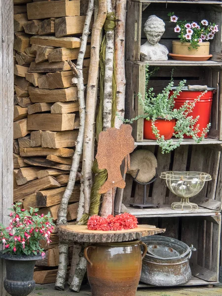 Bir Alman bahçesinde yaz mevsimi