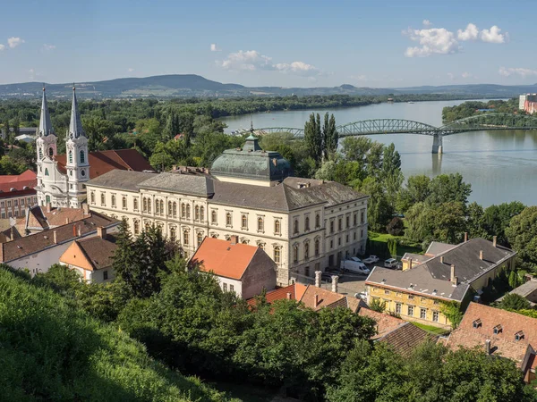 Esztergom Duna Folyó — Stock Fotó