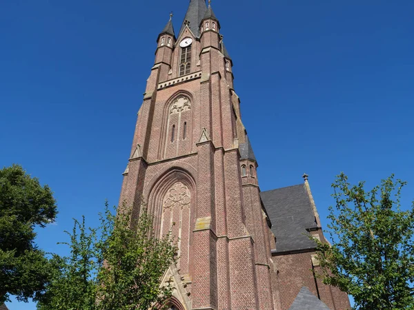 Das Kleine Dorf Weseke Deutschland — Stockfoto