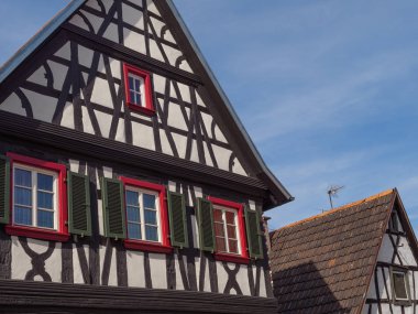 Alman Pfalz 'ındaki Kandel şehri.