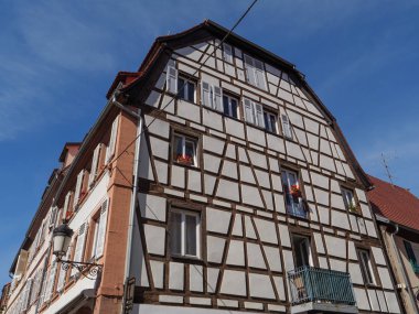 Fransız Alsace Wissembourg şehir