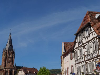 Fransız Alsace Wissembourg şehir