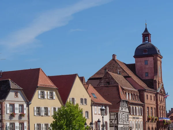 Город Висембур Французском Эльзасе — стоковое фото