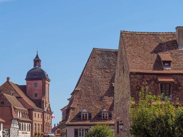 Město Wissembourgu Alsasku Francouzské — Stock fotografie