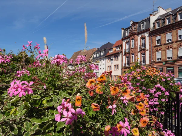 Місто Wissembourg Ельзас Французька — стокове фото