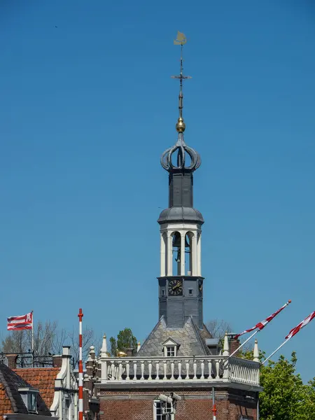 Piękne Miasto Alkmaar Holandii — Zdjęcie stockowe