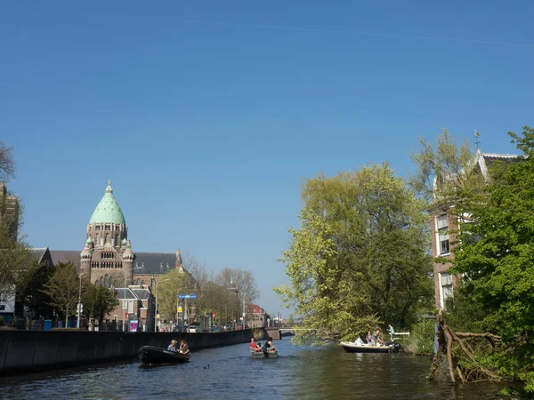 Piękne Miasto Haarlem Holandii — Zdjęcie stockowe