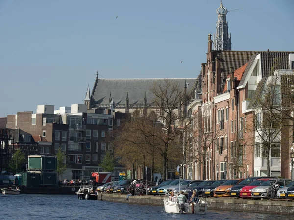 Bela Cidade Haarlem Nas Terras Baixas — Fotografia de Stock