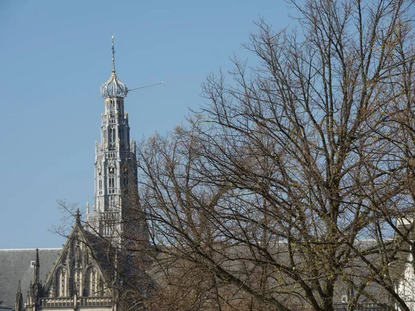 Mooie Stad Haarlem Nederland — Stockfoto