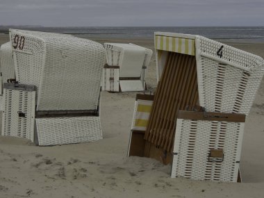 Almanya Baltrum beach