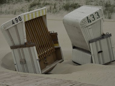 Almanya Baltrum beach