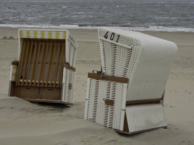Almanya Baltrum beach