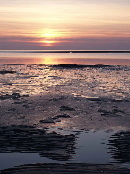 Heure Été Côte Allemande Mer Nord — Photo