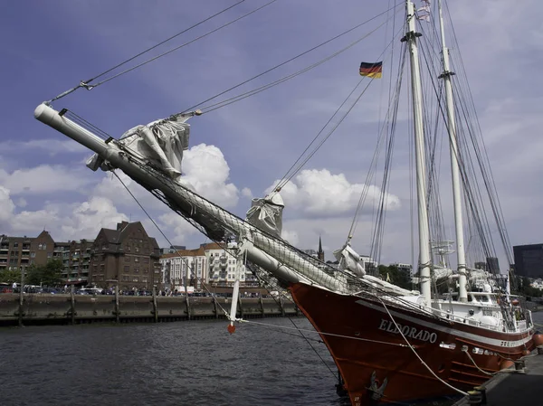 Város Hamburg Németországban — Stock Fotó