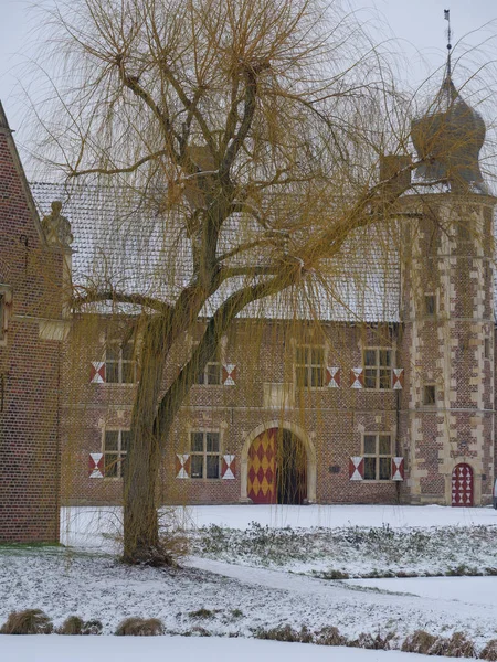Χειμερινή Ώρα Ένα Γερμανικό Κάστρο — Φωτογραφία Αρχείου