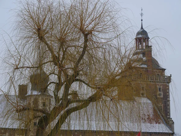 Vintertid Tysk Castle — Stockfoto