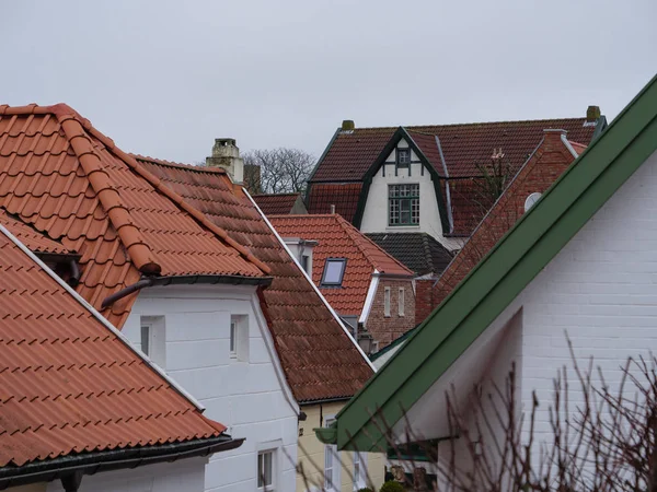 Небольшая Деревня Greetsiel Северном Побережье Германии — стоковое фото