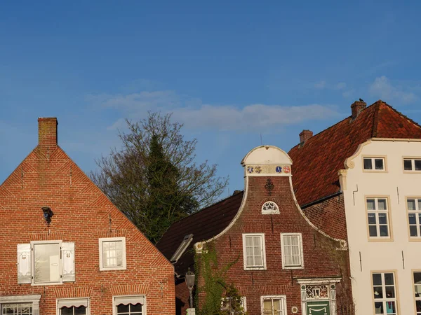 Het Kleine Dorpje Greetsiel Aan Duitse Noordzeekust — Stockfoto