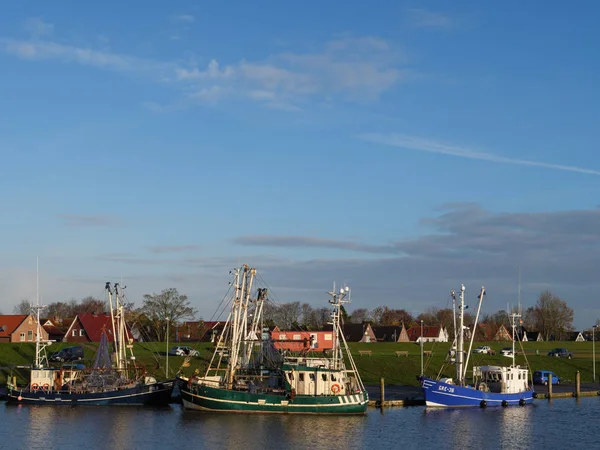 Het Kleine Dorpje Greetsiel Aan Duitse Noordzeekust — Stockfoto