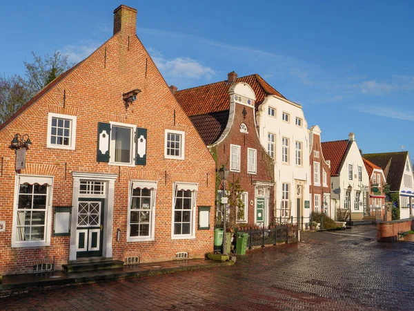 Het Kleine Dorpje Greetsiel Aan Duitse Noordzeekust — Stockfoto