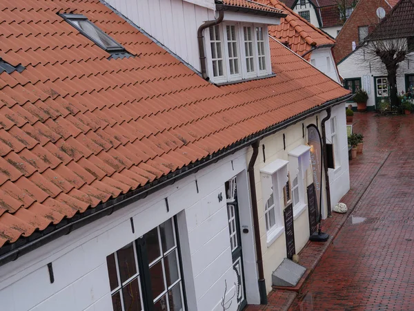 Het Kleine Dorpje Greetsiel Aan Duitse Noordzeekust — Stockfoto