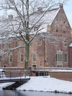 Alman Muensterland 'inde kış mevsimi