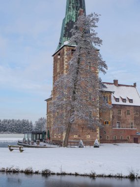 Alman Muensterland 'inde kış mevsimi
