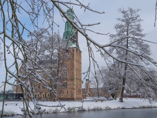 Winterzeit Münsterland — Stockfoto