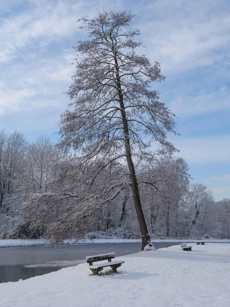 Wintertijd Het Duitse Muensterland — Stockfoto