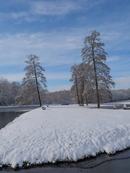 Wintertijd Het Duitse Muensterland — Stockfoto