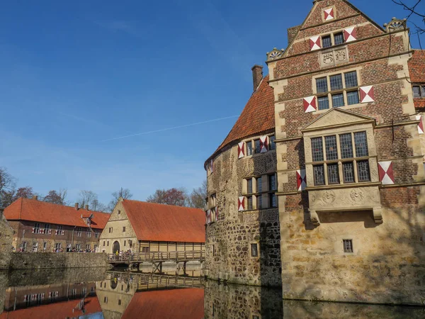 Maisons Anciennes Bord Une Petite Rivière Allemagne — Photo