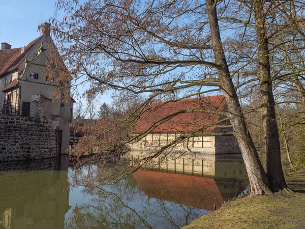 Staré Domy Malé Řeky Německu — Stock fotografie