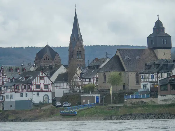 Croisière Fluviale Sur Rhin Allemagne — Photo