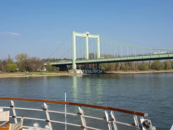 Flusskreuzfahrt Auf Dem Rhein Deutschland — Stockfoto