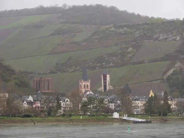 Croisière Fluviale Sur Rhin Allemagne — Photo