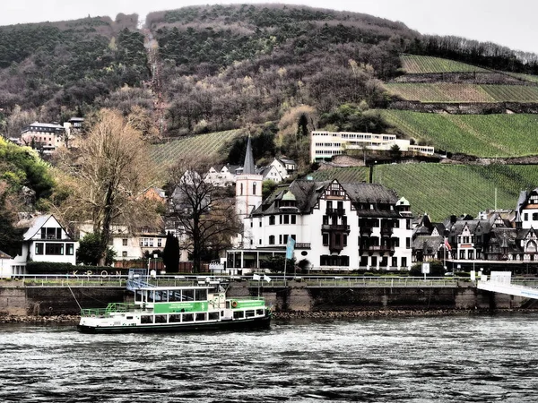 Croisière Fluviale Sur Rhin Allemagne — Photo