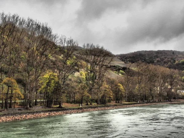 Flod Kryssning Rhinen Tyskland — Stockfoto