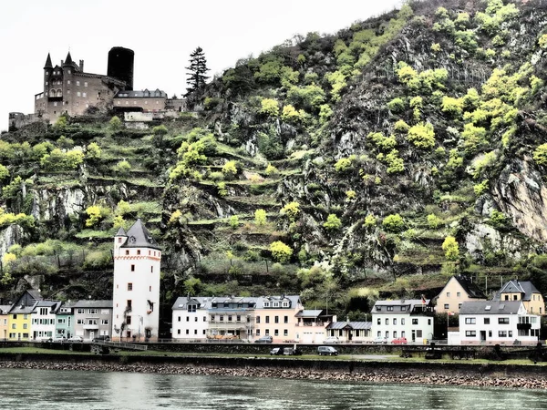 Almanya Ren Nehri Üzerinde Nehir Gezisi — Stok fotoğraf