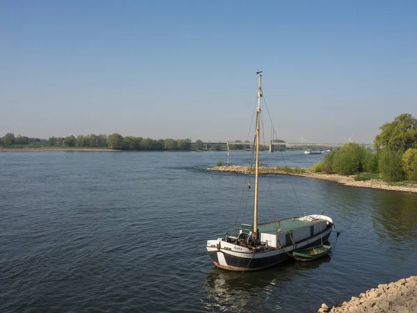 Τον Ποταμό Ρήνο Στη Γερμανία — Φωτογραφία Αρχείου