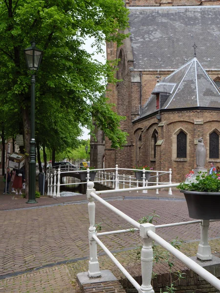 Město Delft Nizozemsku — Stock fotografie